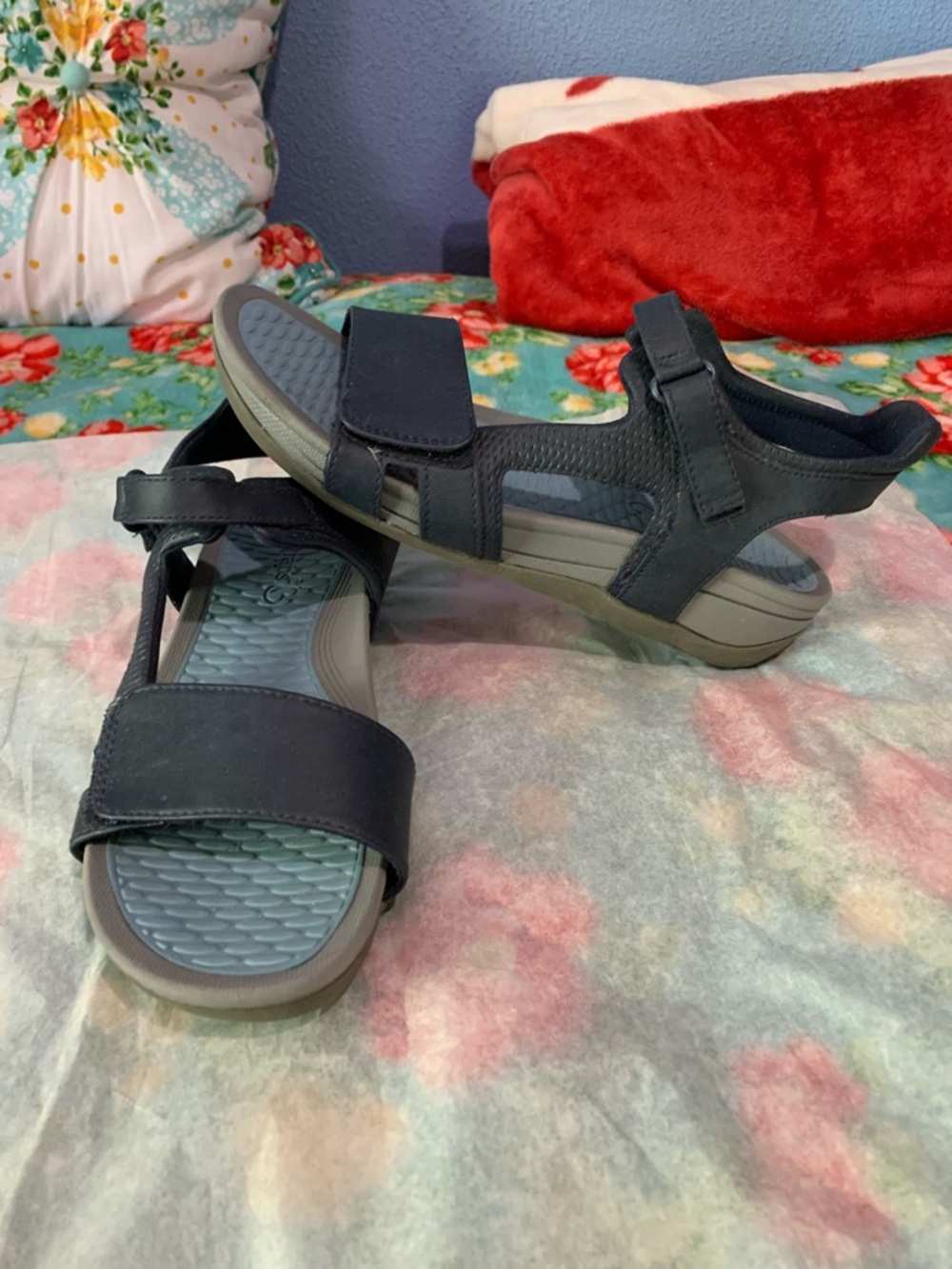 BareTraps Comfort Walking Sandals In Navy Blue - Picture 4 of 7